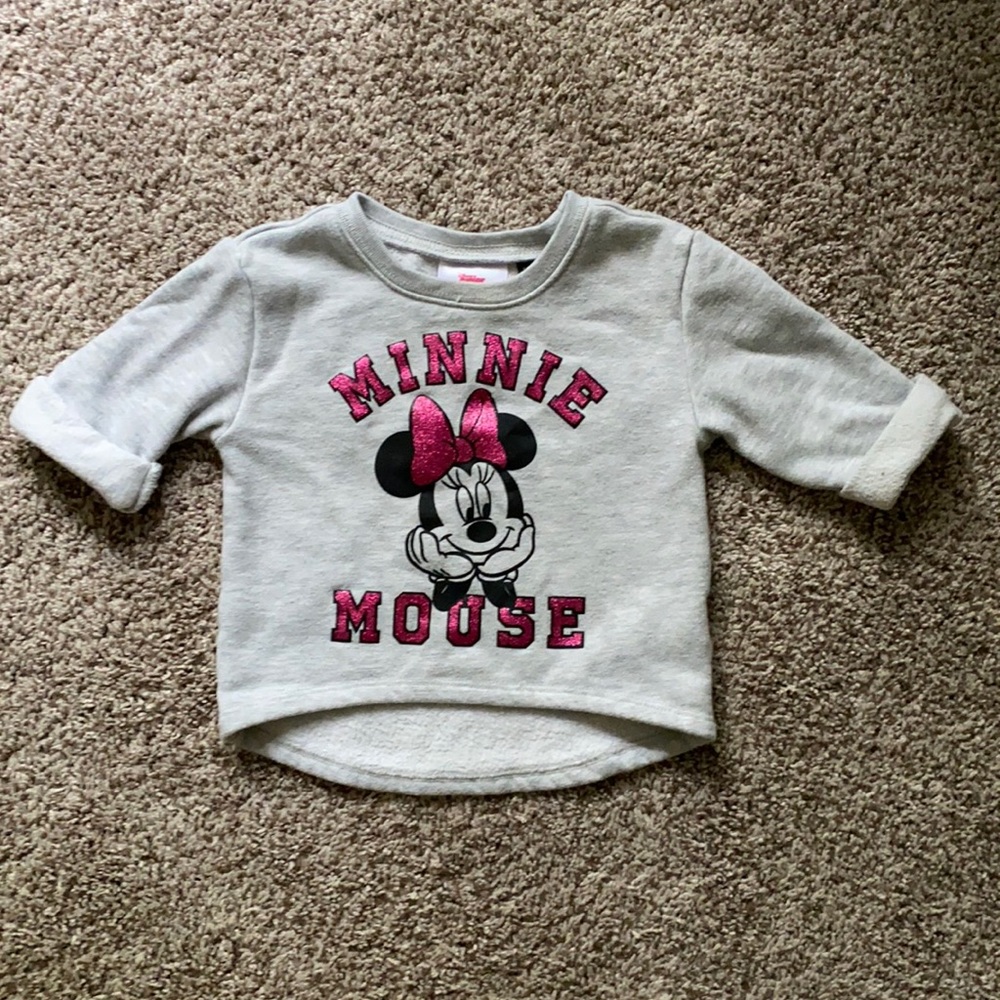 Minnie Mouse Gray Crewneck